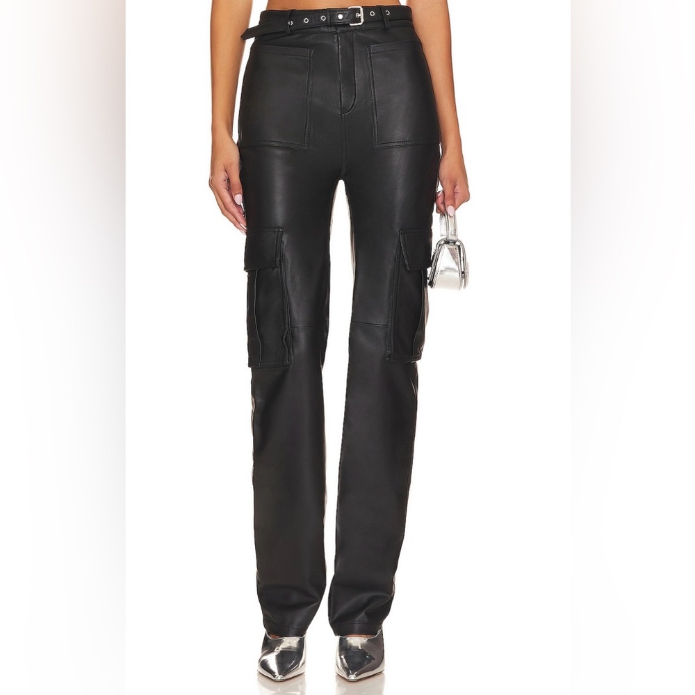 Manolya Leather Pant Camila Coelho Size Small